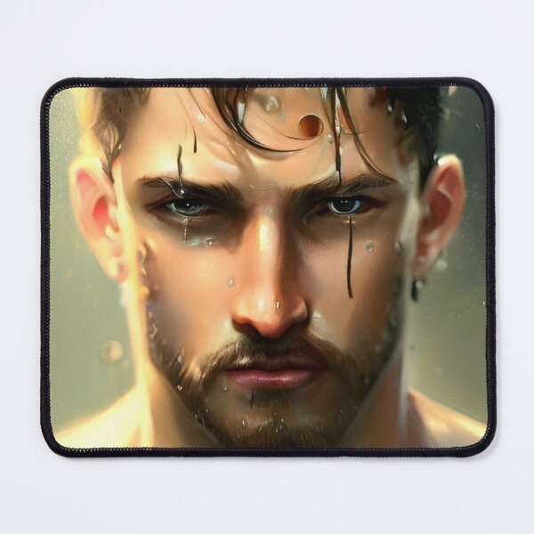 Item preview, Man in the Rain Cinematic Painting Art designed and sold by AiArtistD.