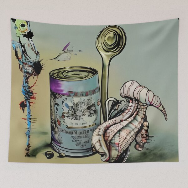 Item preview, Painted stick, Can o' Beans, Conch shell, and Spoon as painted by Purple Sock designed and sold by fnord33.