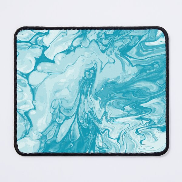 Aperçu de l'œuvre Vivid Blue Palette 3 Marble Fluid Art créée et vendue par Janzay.