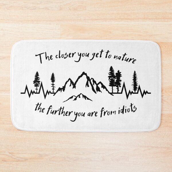 Item preview, Mountain Heartbeat, Hiking, Camping, Nature, Mountains Pulse & Funny Quote designed and sold by claudiasartwork.