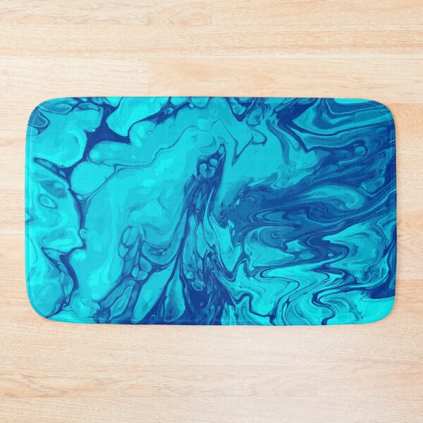 Artikelvorschau, Vivid Blue Palette 5 Marble Fluid  Art  entworfen und verkauft von Janzay.