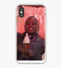 Morpheus drinking a 40 in a death basket (framed) iPhone Case