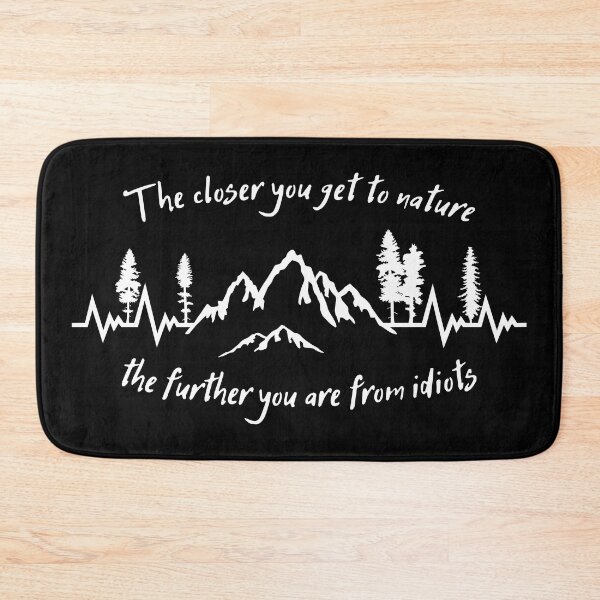 Item preview, Mountain Heartbeat, Hiking, Camping, Nature, Mountain Pulse & Funny Quote designed and sold by claudiasartwork.