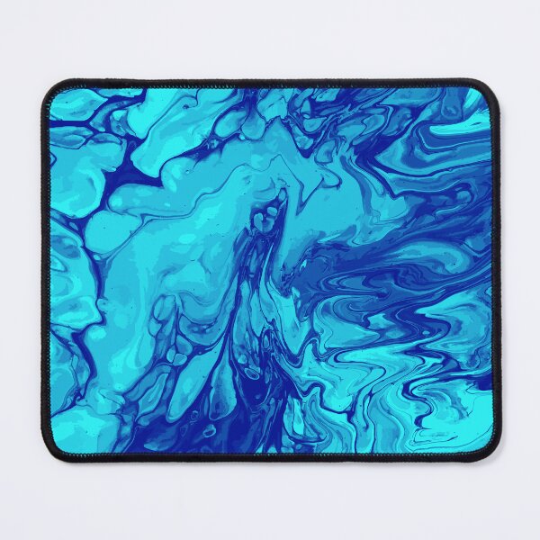Artikelvorschau, Vivid Blue Palette 7 Marble Fluid Art entworfen und verkauft von Janzay.