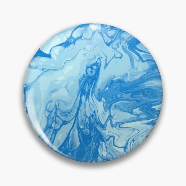 Artikelvorschau, Vivid Blue Palette 8 Marble Fluid Art entworfen und verkauft von Janzay.