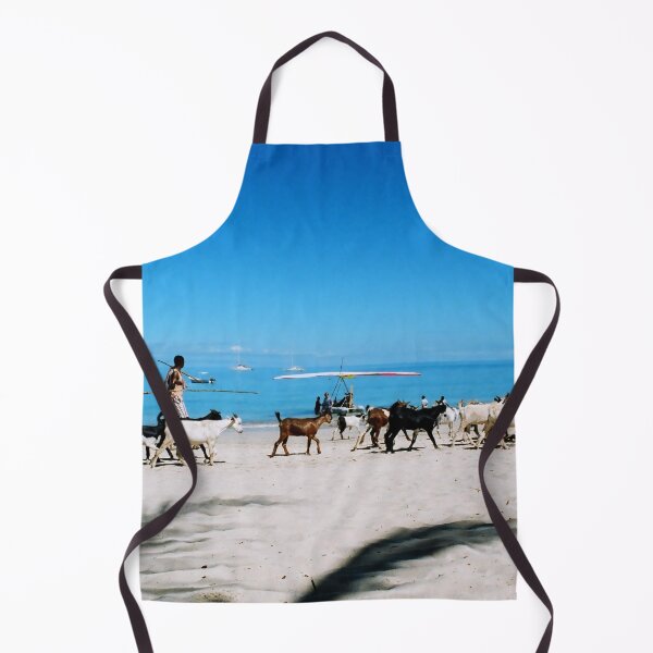 Item preview, Madagascar Shepherds driving goats through the beach designed and sold by worldways.