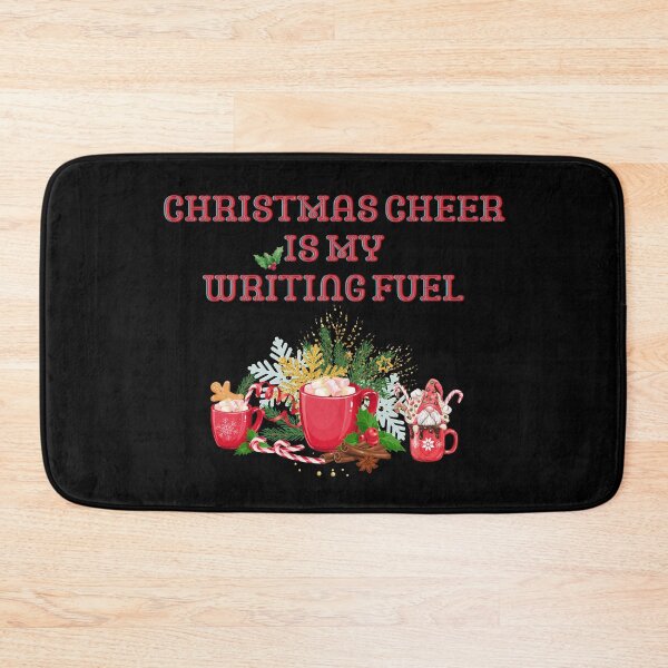 Item preview, Christmas Cheer Is My Writing Fuel - Black Background designed and sold by TheKnightWriter.