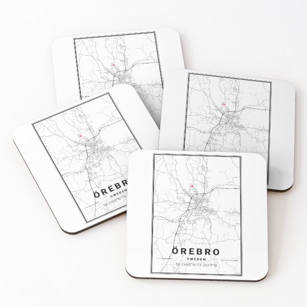 Item preview, Örebro - Sweden Light City Map Custom T-shirts designed and sold by tienstencil.