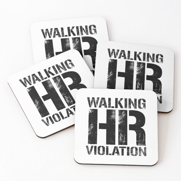 Item preview, Walking HR Violation - Vintage Black Text  designed and sold by Whimsical  Thinker.