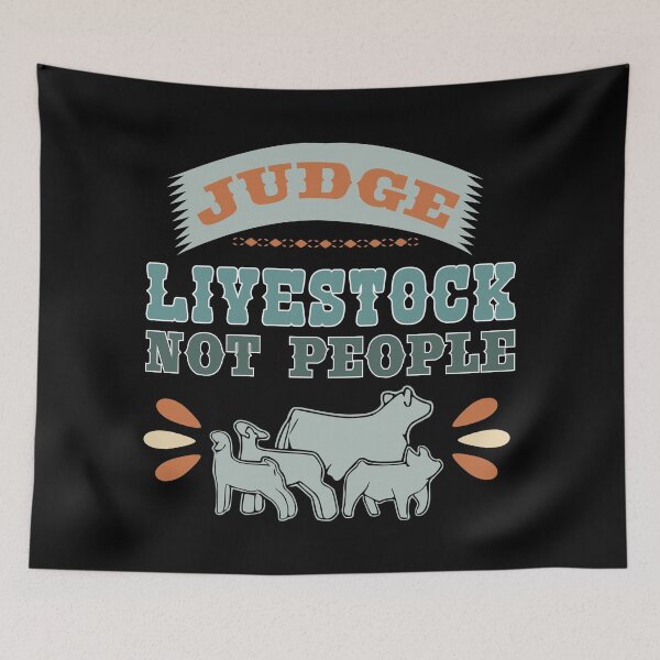 Item preview, Judge Livestock Not People - Showing Livestock designed and sold by handsoftime2020.