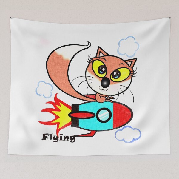 Item preview, Cute flying fox  designed and sold by Shirley cute art .