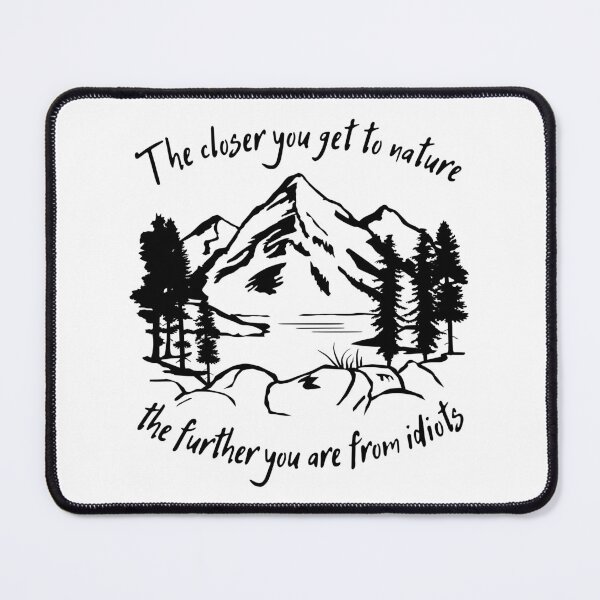 Item preview, Mountain Heartbeat, Hiking, Camping, Nature, Funny Hiking Quote designed and sold by claudiasartwork.