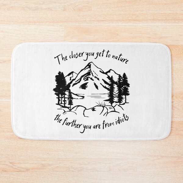 Item preview, Mountain Heartbeat, Hiking, Camping, Nature, Funny Hiking Quote designed and sold by claudiasartwork.
