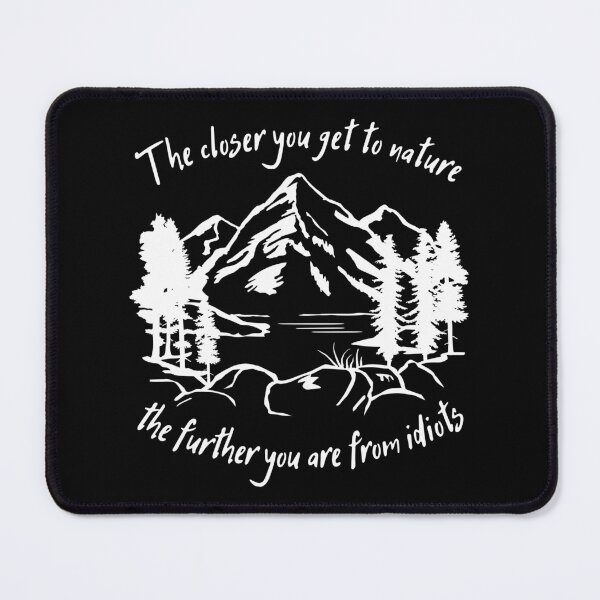 Item preview, Mountain Heartbeat, Hiking, Camping, Nature, Funny Hiking Quote designed and sold by claudiasartwork.
