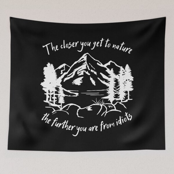 Item preview, Mountain Heartbeat, Hiking, Camping, Nature, Funny Hiking Quote designed and sold by claudiasartwork.