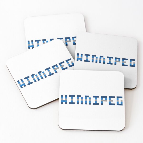Item preview, Pixel NHL Winnipeg in Away Colors designed and sold by gkillerb.