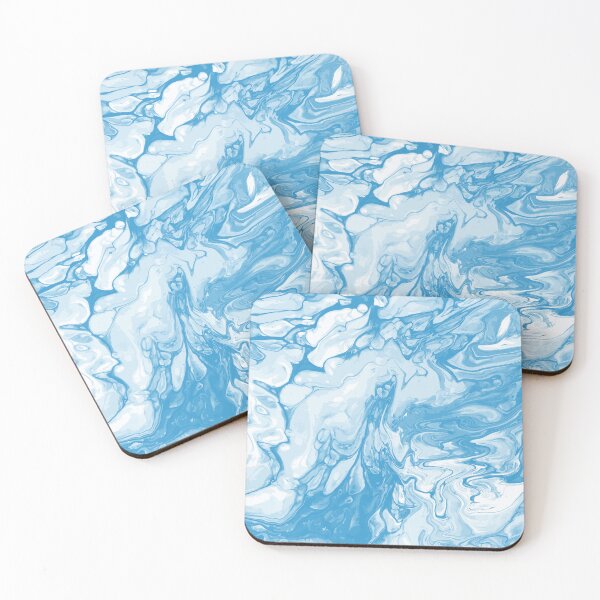 Artikelvorschau, Vivid Blue Palette 9 Marble Fluid  Art  entworfen und verkauft von Janzay.