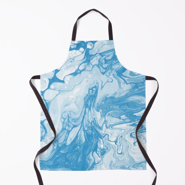 Aperçu de l'œuvre Vivid Blue Palette 9 Marble Fluid  Art  créée et vendue par Janzay.