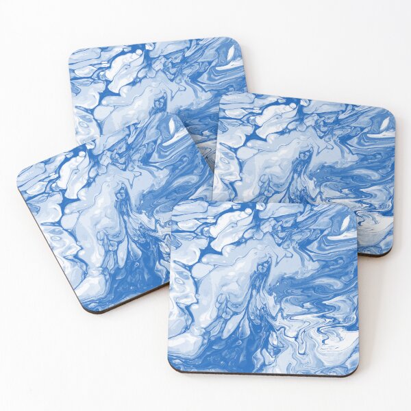 Artikelvorschau, Vivid Blue Palette 10 Marble Fluid Art entworfen und verkauft von Janzay.