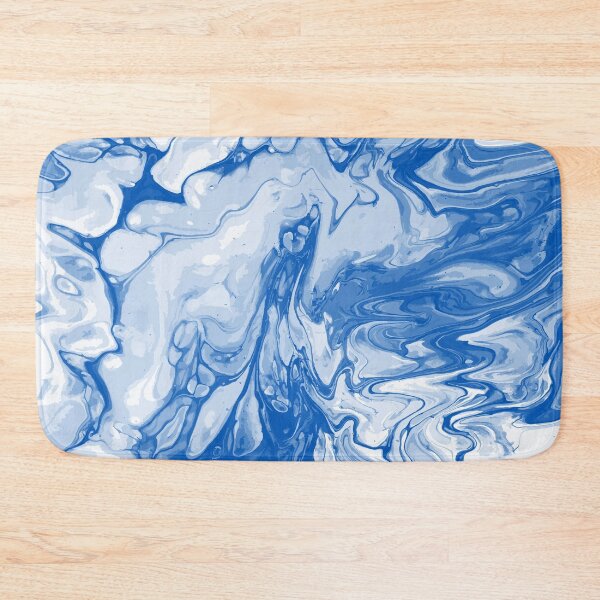 Artikelvorschau, Vivid Blue Palette 10 Marble Fluid  Art  entworfen und verkauft von Janzay.