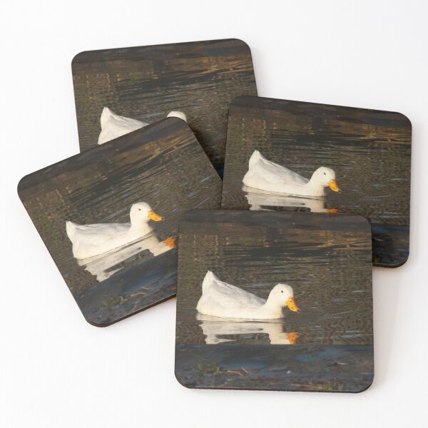 Item preview, white duck on water designed and sold by Francespoppy.