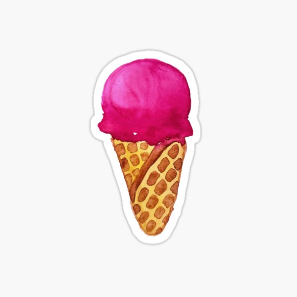 Ice Cream Cone Gelato Sweet Dessert Sticker