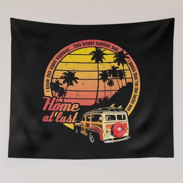 Item preview, Retro Woodie Surf Wagon and Sunset   designed and sold by FlawlessArtShae.