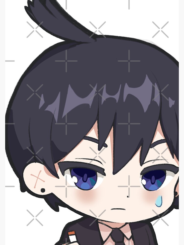 "Aki Chainsaw Man Sticker Emoji Icon " Spiral Notebook for Sale by