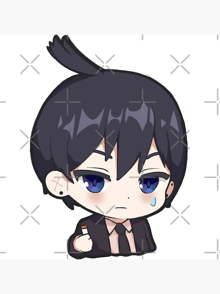 "Aki Chainsaw Man Sticker Emoji Icon " Poster for Sale by otakuzaki Redbubble
