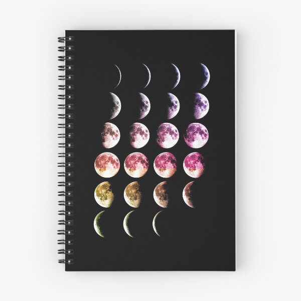 Item preview, Colourful Moon Phases designed and sold by lifeasawriter.
