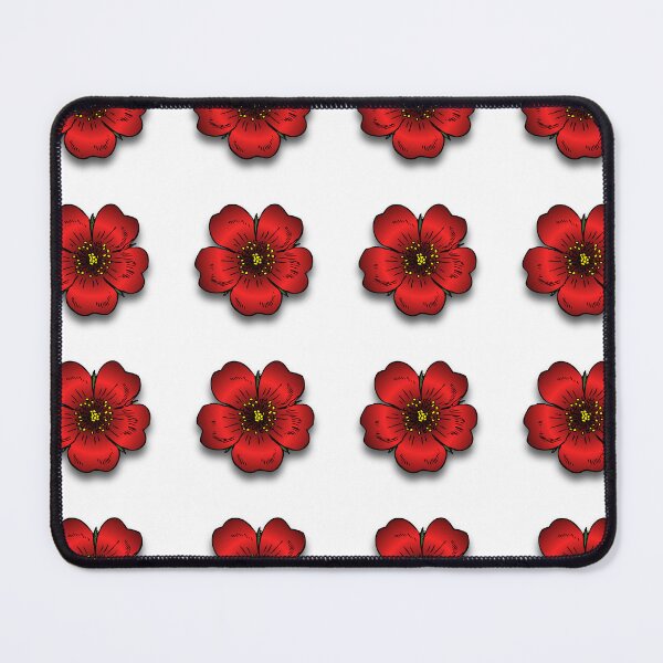 Item preview, HD red flowers pattern designed and sold by EmmaBazz.