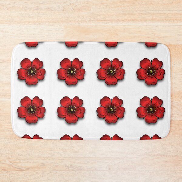 Item preview, HD red flowers pattern designed and sold by EmmaBazz.