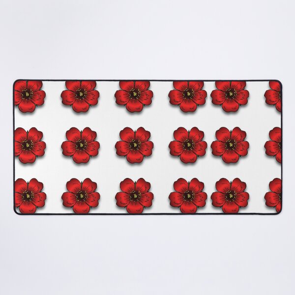 Item preview, HD red flowers pattern designed and sold by EmmaBazz.