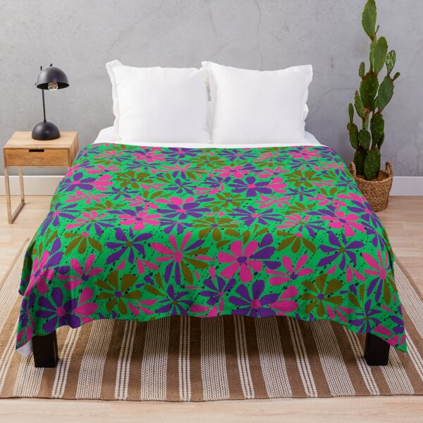Item preview, Bright neon floral pattern. designed and sold by marinaklykva.