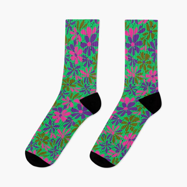 Item preview, Bright neon floral pattern. designed and sold by marinaklykva.