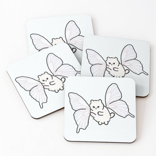 Item preview, Cute cat with fairy wings kawaii animal soft girl aesthetic  designed and sold by Loveartse.