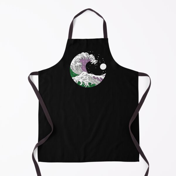 Item preview, Great Wave of Kanagawa Genderqueer Flag Gender Queer Pride designed and sold by Queer Pride Shop.