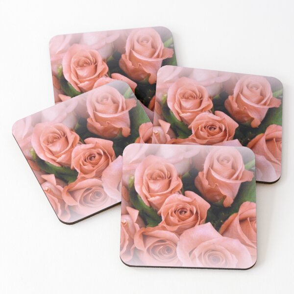 Item preview, ROSES ~ A whisper of soft coral - pink designed and sold by Elaine Bawden.