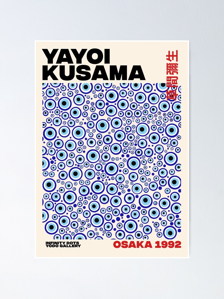 Yayoi Kusama Print Black Dots Japanese Art Modern Poster -  Denmark