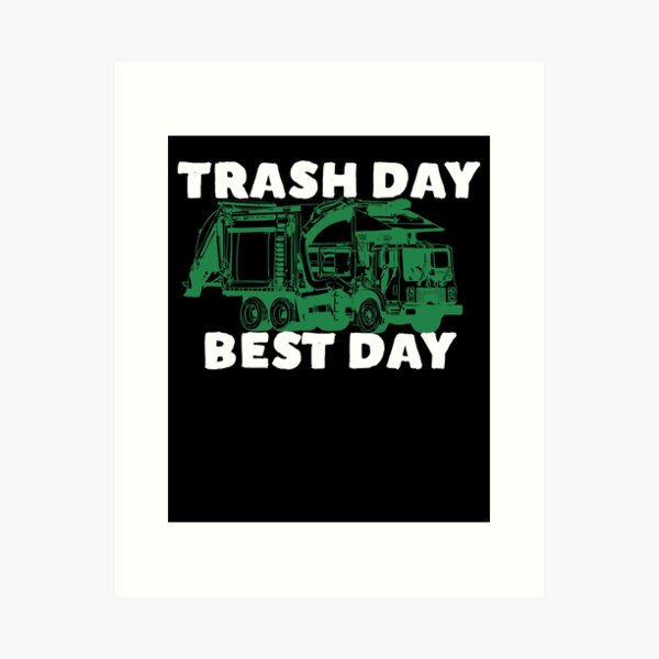 Item preview, Trash Day Best Day Kids Toddler Garbage Truck Garbage Day Gear designed and sold by DynamicDesign.