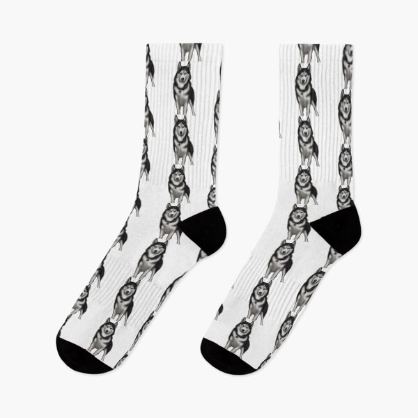 Item preview, Cute Siberian Husky Drawing designed and sold by WeHeartAnimals.