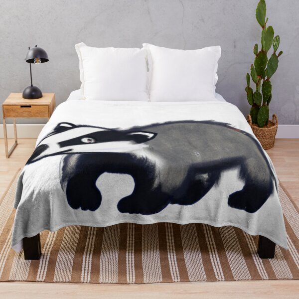 Item preview, Cute Badger Drawing designed and sold by WeHeartAnimals.