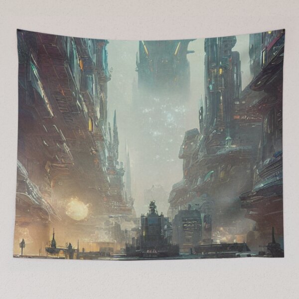 Item preview, Futuristic Advanced City #5 designed and sold by Itsheartshop.