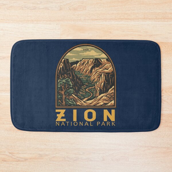 Item preview, Zion National Park Retro Emblem designed and sold by KrisSidDesigns.