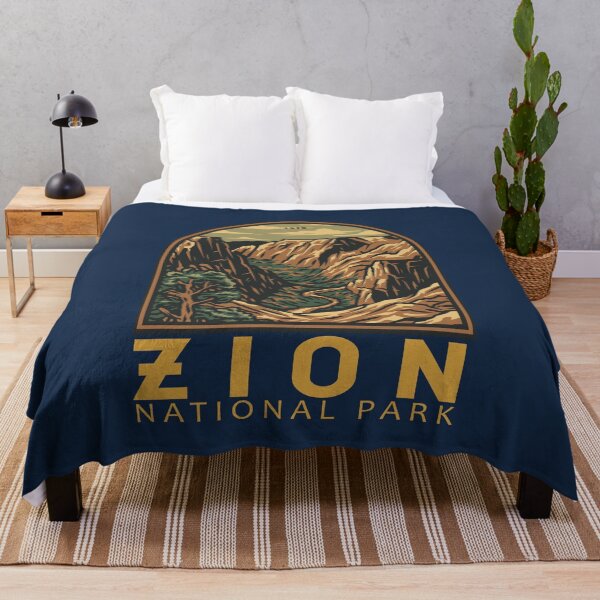 Item preview, Zion National Park Retro Emblem designed and sold by KrisSidDesigns.