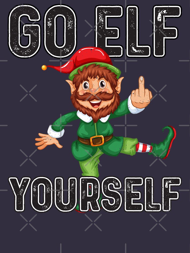 Disover funny Christmas Elf "Go Elf yourself"  Essential T-Shirt