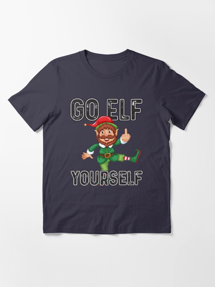 Disover funny Christmas Elf "Go Elf yourself"  Essential T-Shirt