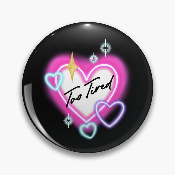 Item preview, Neon Heart Too Tired designed and sold by Bethcust.