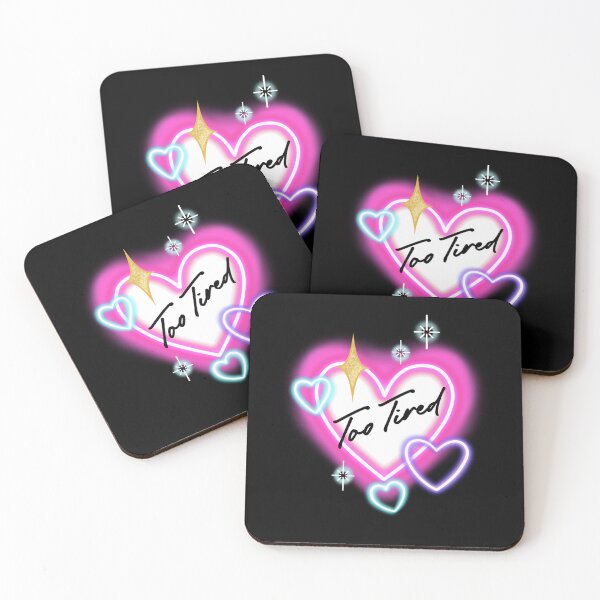 Item preview, Neon Heart Too Tired designed and sold by Bethcust.