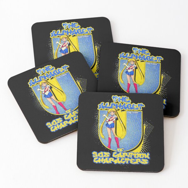 Item preview, The Alphabet of 90s Cartoon Characters Letter U is for Usagi Tsukino designed and sold by More-dan-Prints.